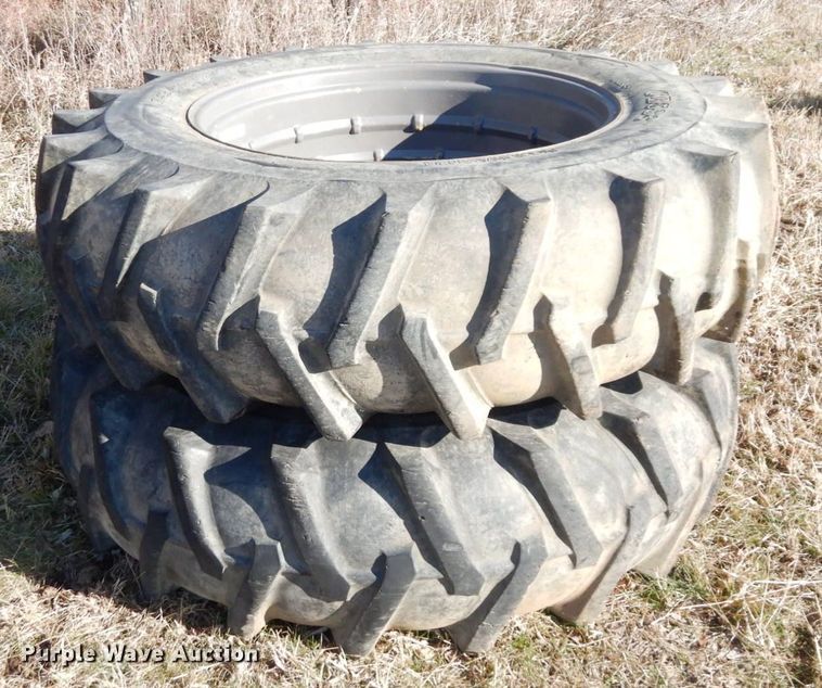 image for item JK9120 (2) Agri-Master CB538 18.4-38 tires and wheels