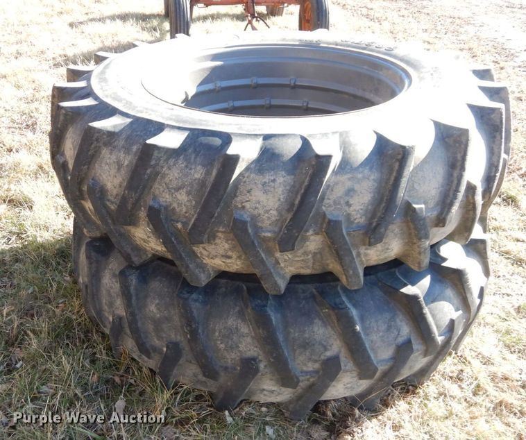 image for item JK9120 (2) Agri-Master CB538 18.4-38 tires and wheels