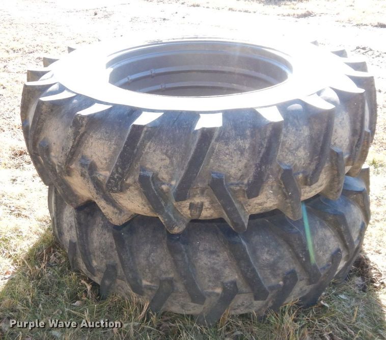 image for item JK9120 (2) Agri-Master CB538 18.4-38 tires and wheels
