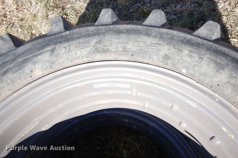 image for item JK9120 (2) Agri-Master CB538 18.4-38 tires and wheels