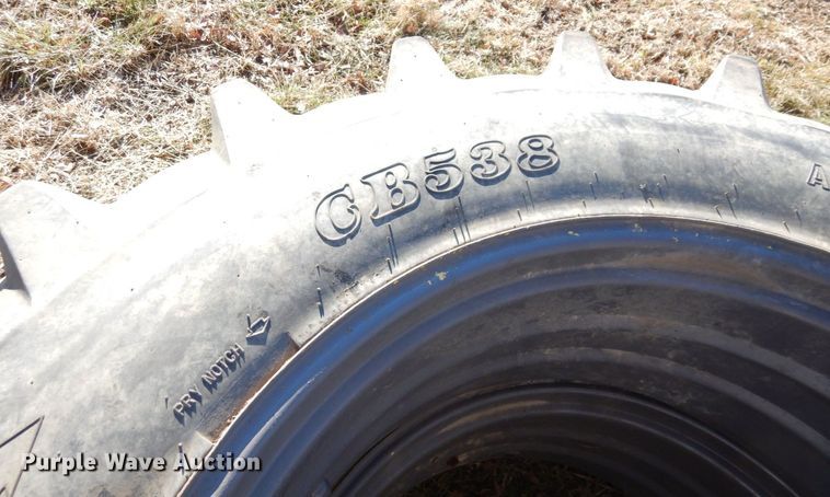 image for item JK9120 (2) Agri-Master CB538 18.4-38 tires and wheels