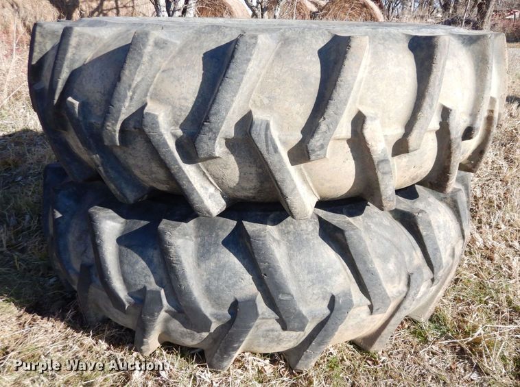 image for item JK9120 (2) Agri-Master CB538 18.4-38 tires and wheels