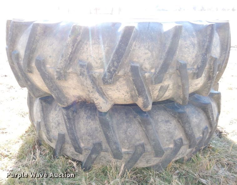 image for item JK9120 (2) Agri-Master CB538 18.4-38 tires and wheels