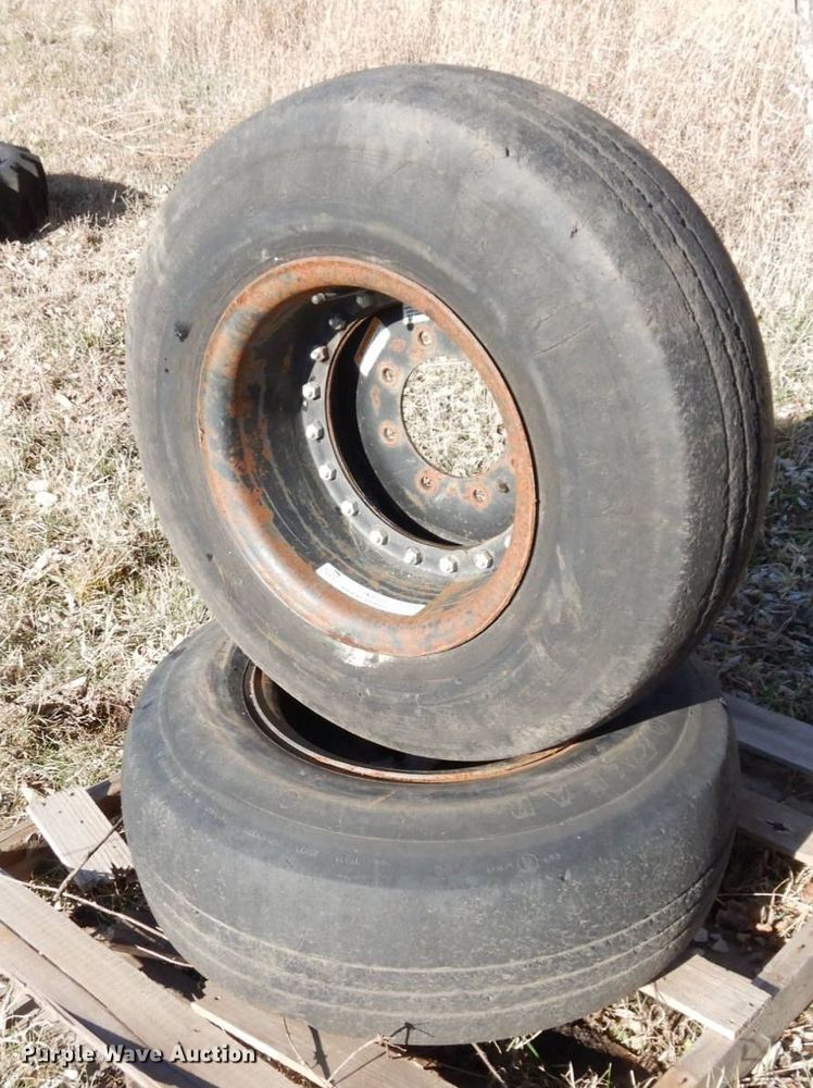 image for item JK9121 (2) 36x11 tires and wheels