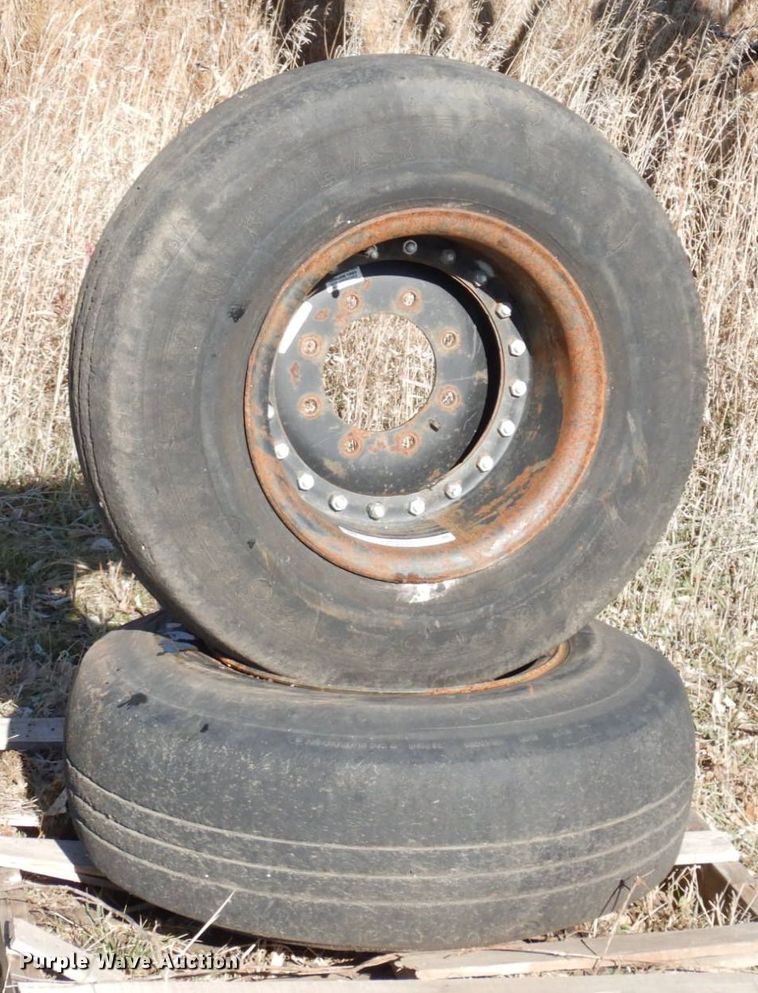 image for item JK9121 (2) 36x11 tires and wheels
