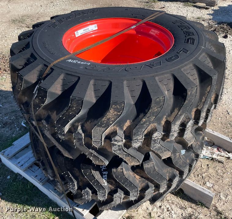 image for item MI9658 (2) 15x19.5 tires and wheels