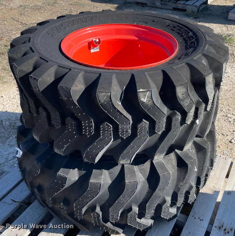 image for item MI9663 (2) 15x19.5 tires and wheels