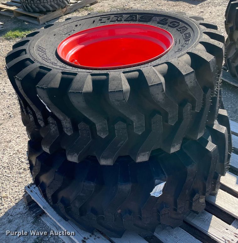 image for item MI9663 (2) 15x19.5 tires and wheels