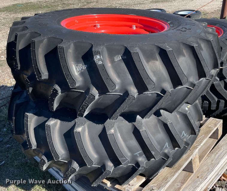 image for item MI9665 (2) 14.9-24 tires and wheels