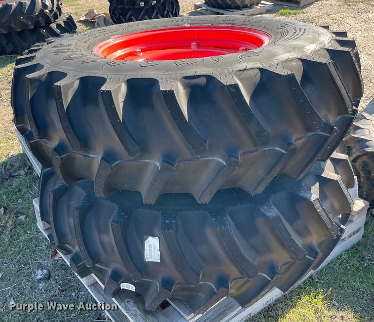 image for item MI9665 (2) 14.9-24 tires and wheels