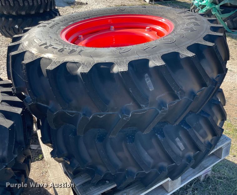 image for item MI9665 (2) 14.9-24 tires and wheels