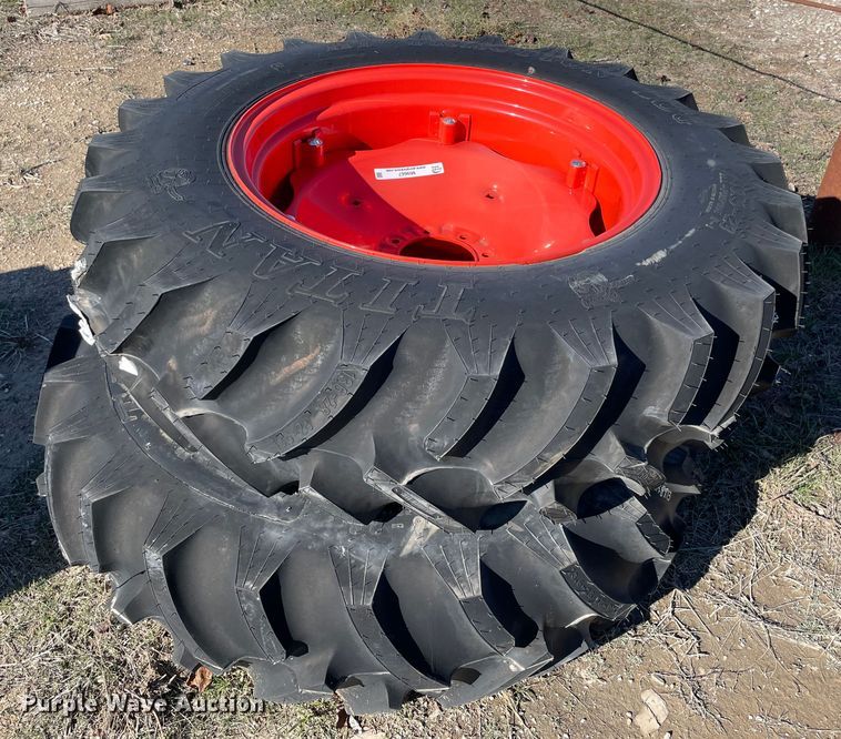 image for item MI9667 (2) 13.6-28 tires and wheels