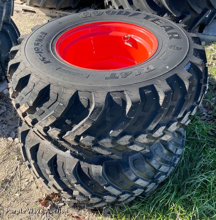 image for item MI9678 (2) 15-19.5 tires and wheels