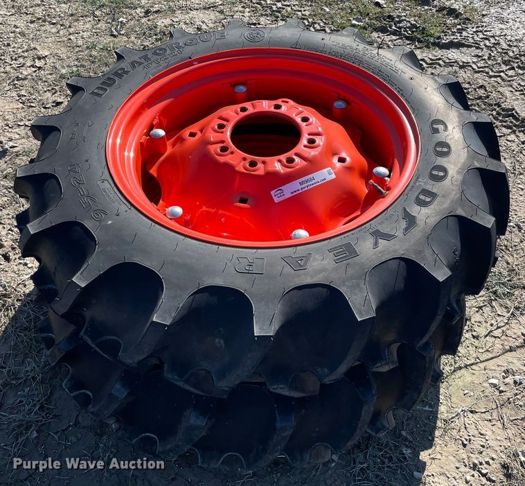 image for item MI9684 (2) 9.5-24 tires and wheels