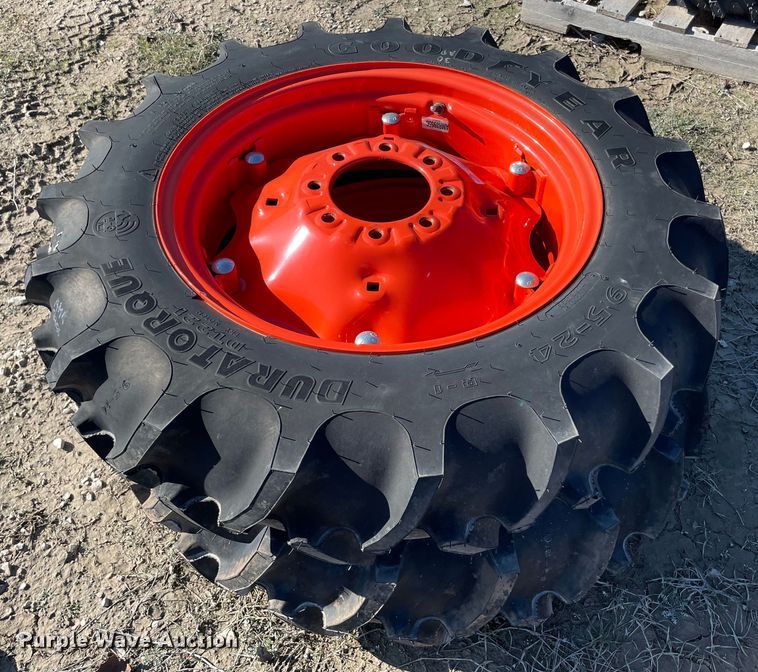 image for item MI9684 (2) 9.5-24 tires and wheels