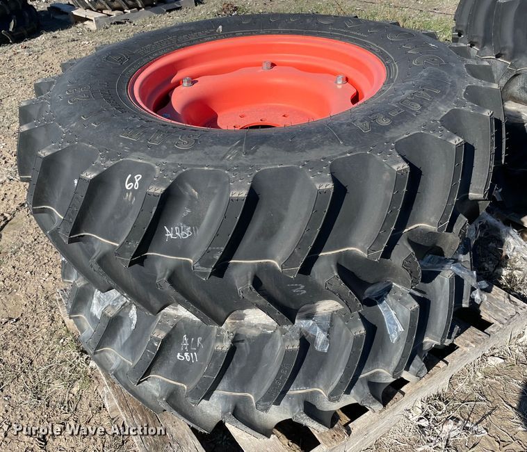 image for item MI9686 (2) 14.9-24 tires and wheels