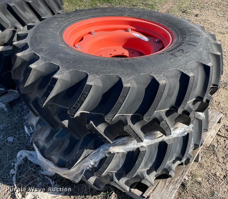 image for item MI9686 (2) 14.9-24 tires and wheels