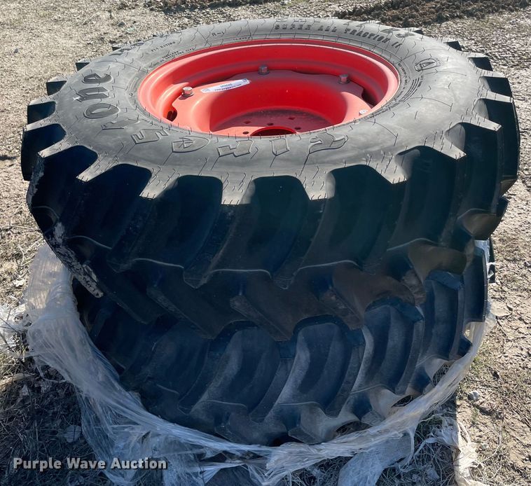 image for item MI9686 (2) 14.9-24 tires and wheels