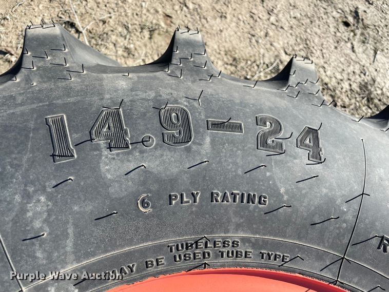 image for item MI9686 (2) 14.9-24 tires and wheels