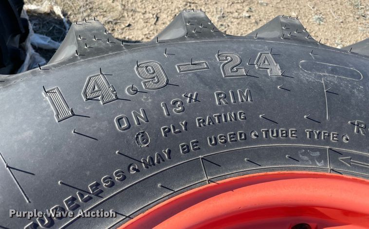 image for item MI9687 (2) 14.9-24 tires and wheels