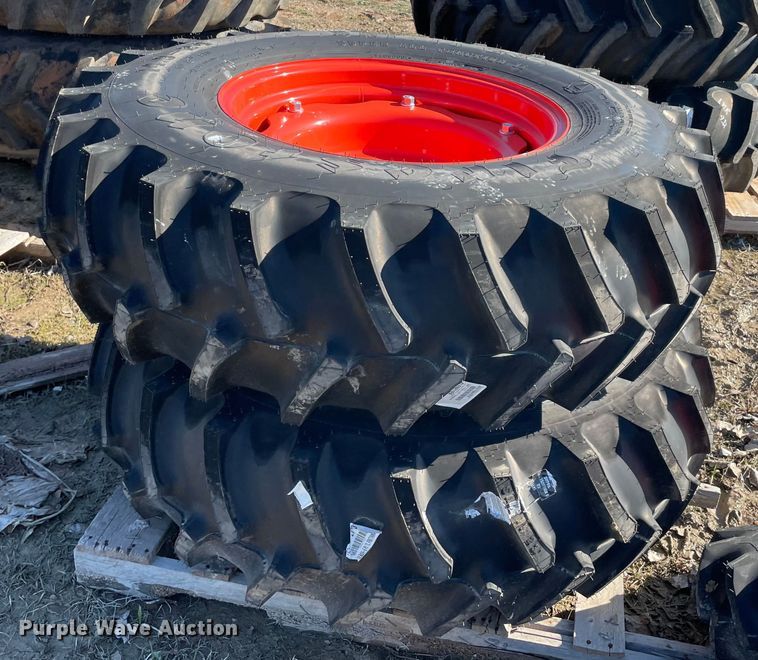 image for item MI9689 (2) 14.9-24 tires and wheels