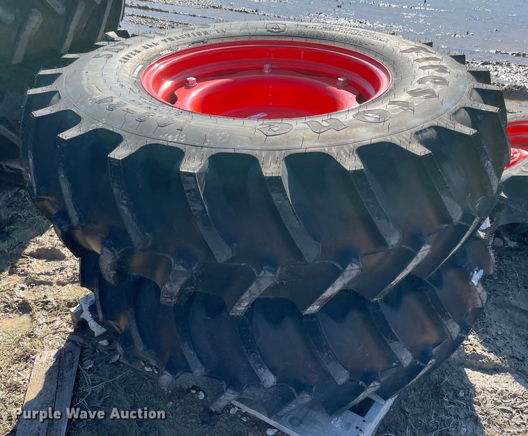 image for item MI9689 (2) 14.9-24 tires and wheels