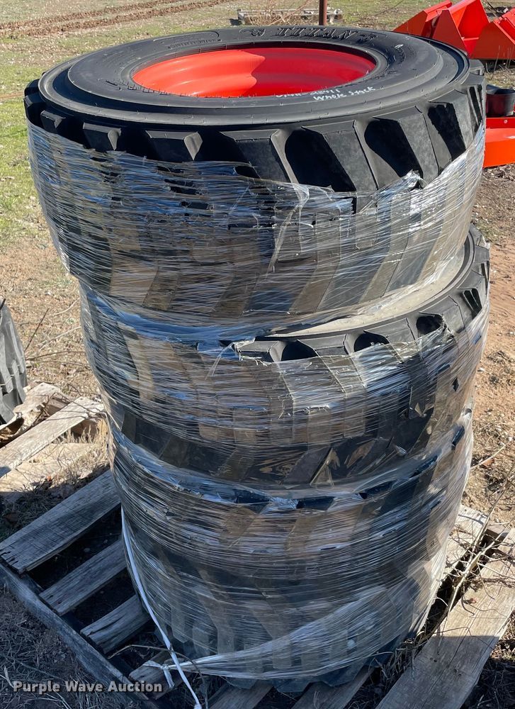 image for item MI9697 (4) 12-16.5 tires and wheels