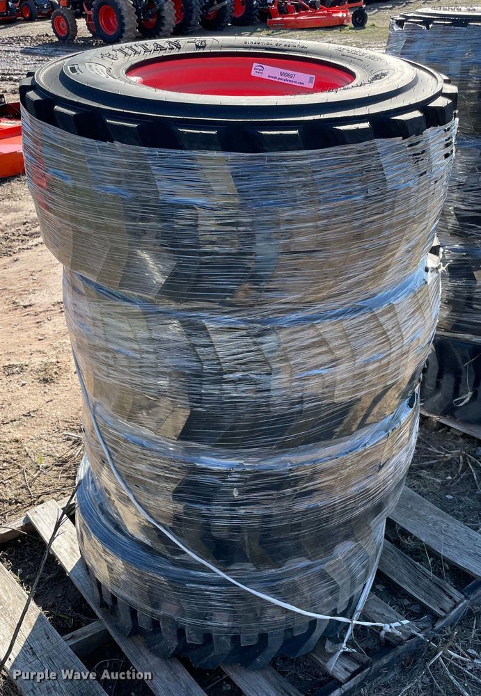 image for item MI9697 (4) 12-16.5 tires and wheels