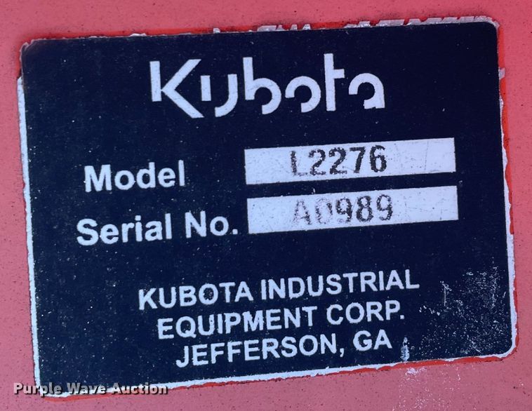 image for item MI9703 Kubota L2276  loader bucket