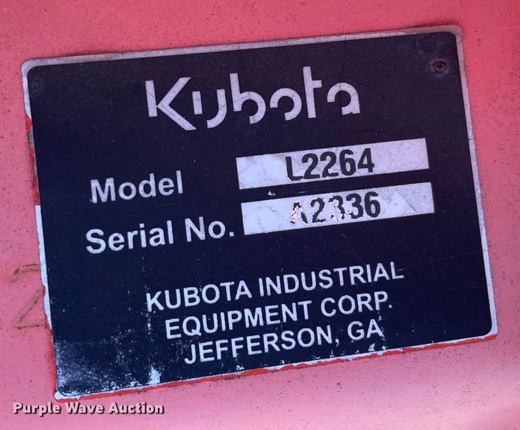 image for item MI9704 Kubota L2264  loader bucket