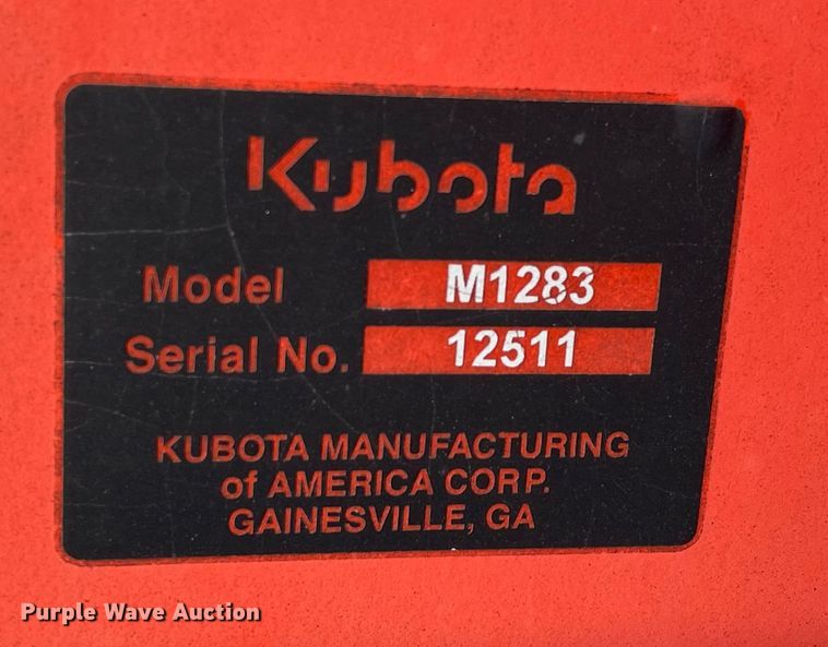 image for item MI9716 Kubota M1283  loader bucket