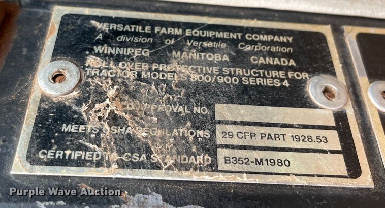 image for item MI9728 1985 Versatile 876  4WD tractor