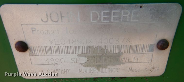 image for item MP9053 John Deere 4890 SP  windrower
