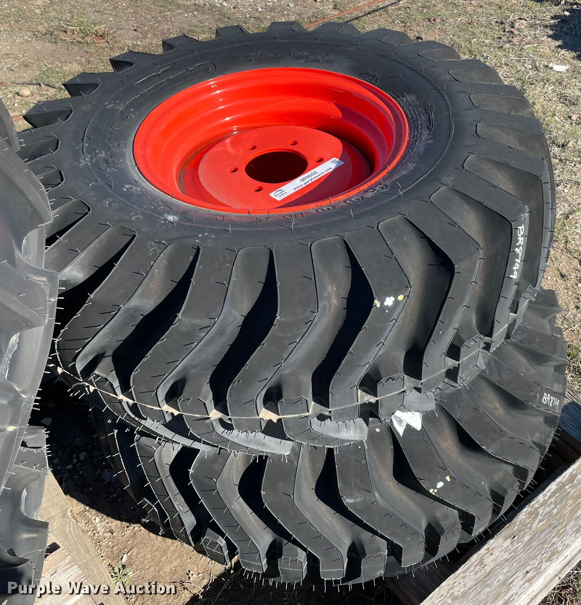 (2) 12.416 tires and wheels in Norman, OK Item MI9666 sold Purple Wave