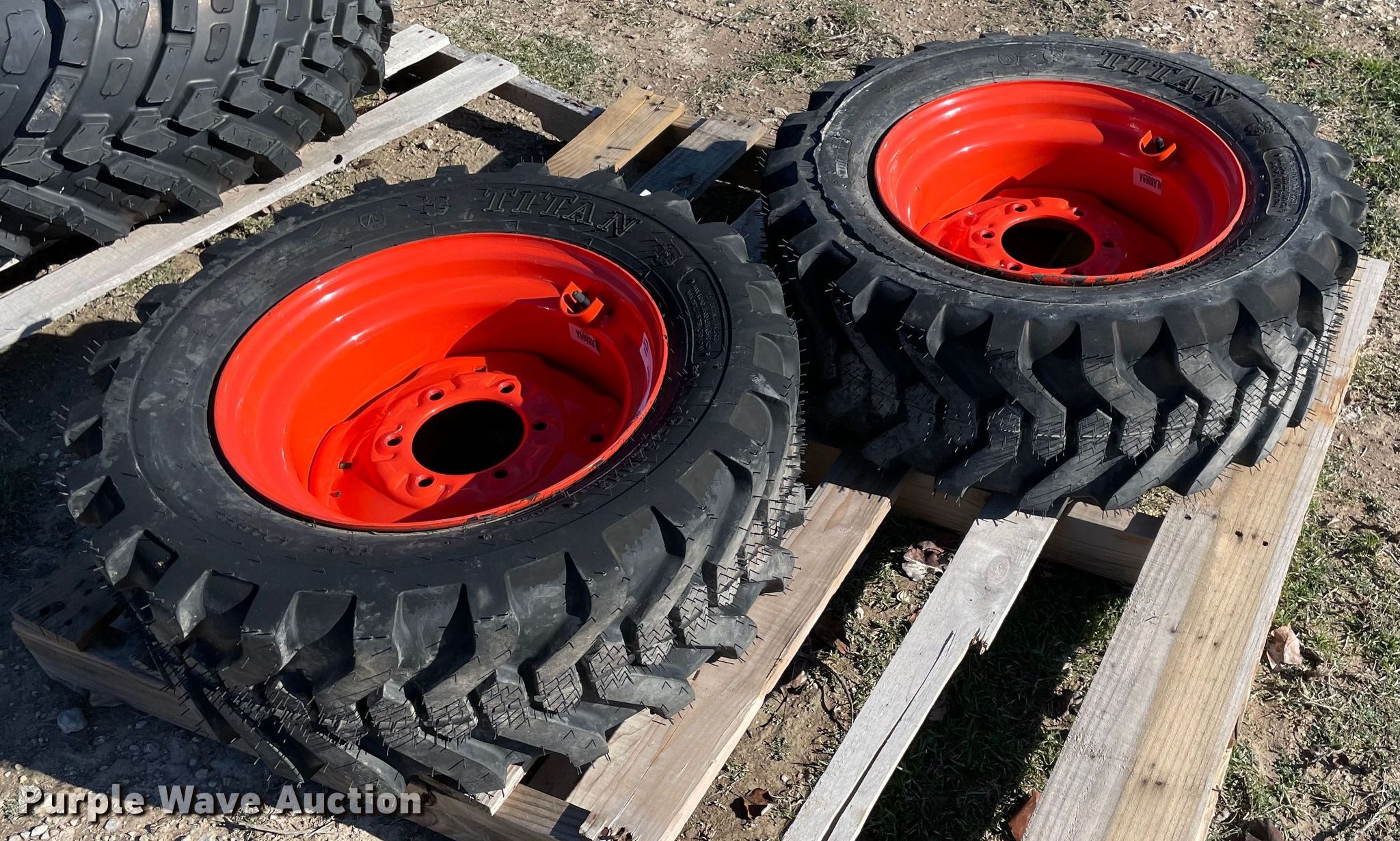 (2) 10-16.5 tires and wheels in Norman, OK | Item MI9670 sold | Purple Wave