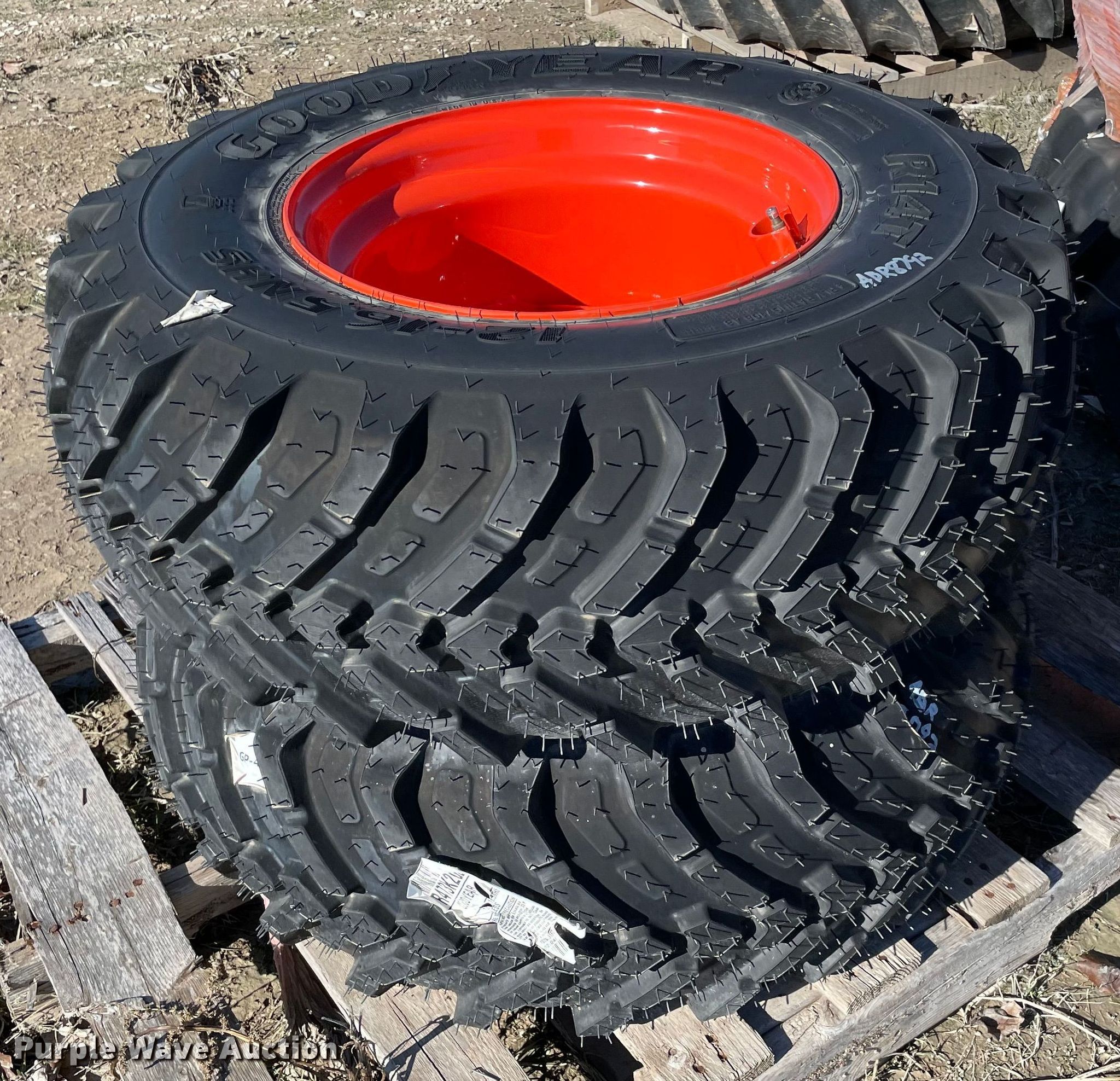 (2) 1216.5 tires and wheels in Norman, OK Item MI9679 sold Purple Wave