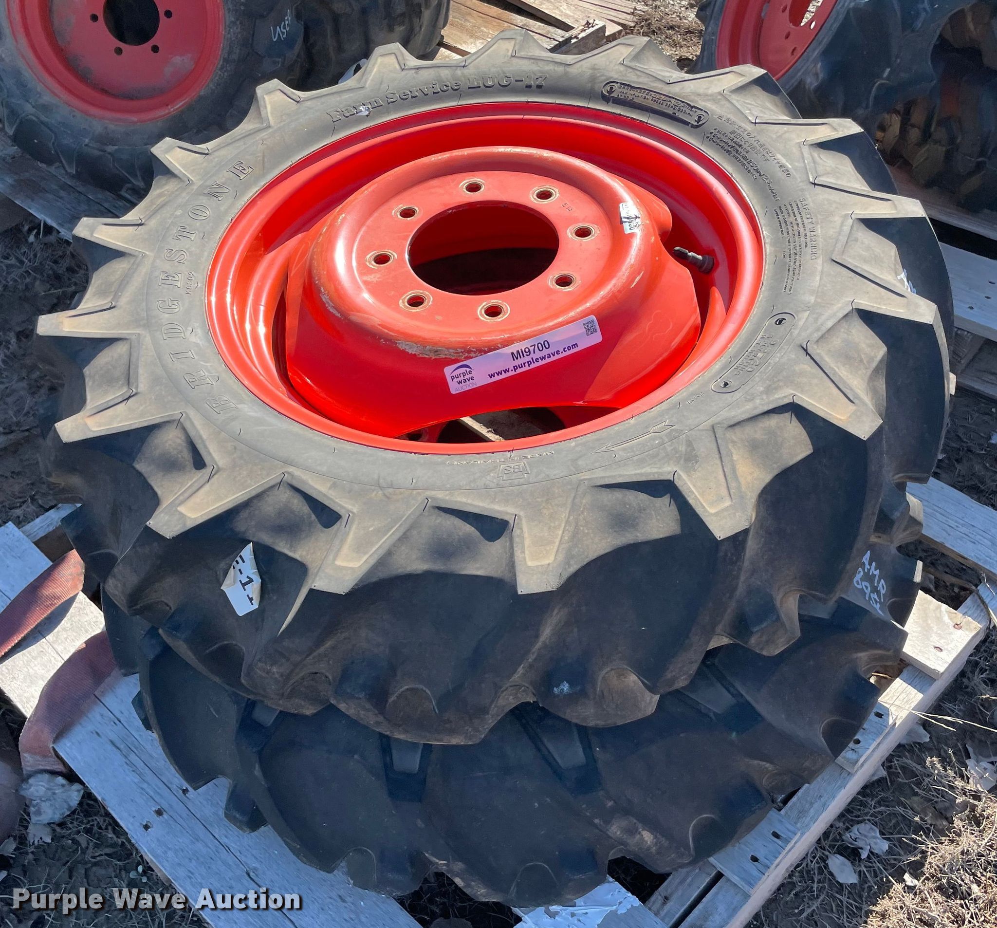 (2) 9.5020 tires and wheels in Norman, OK Item MI9700 sold Purple Wave