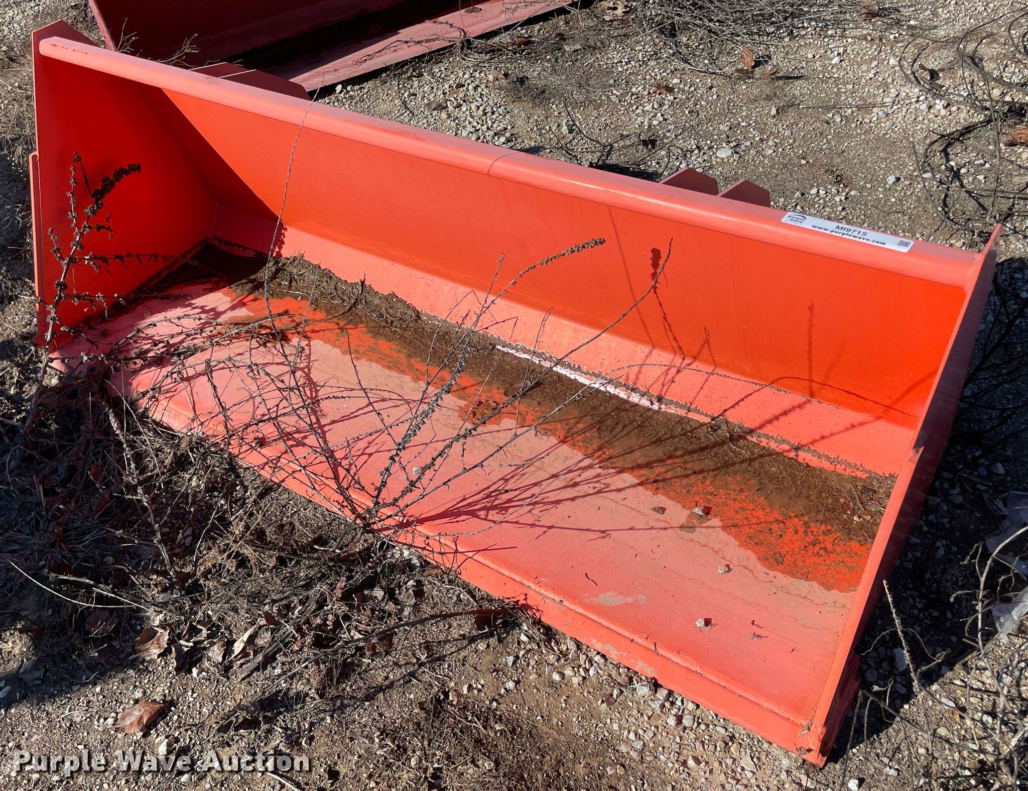 Kubota loader bucket in Norman, OK Item MI9715 sold Purple Wave