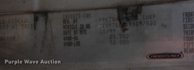 image for item DF8277 2000 Freightliner FL112  semi truck