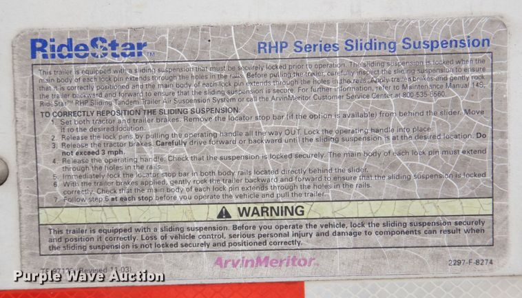 image for item DR2046 2005 Wabash  dry van trailer