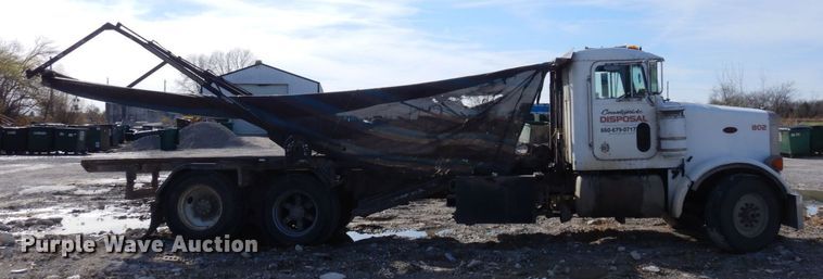 image for item DS1531 1993 Peterbilt 357  roll-off container truck