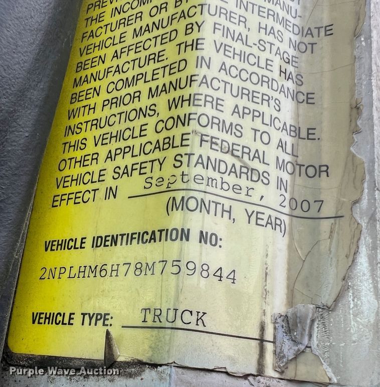 image for item JU9726 2008 Peterbilt 335  rollback truck