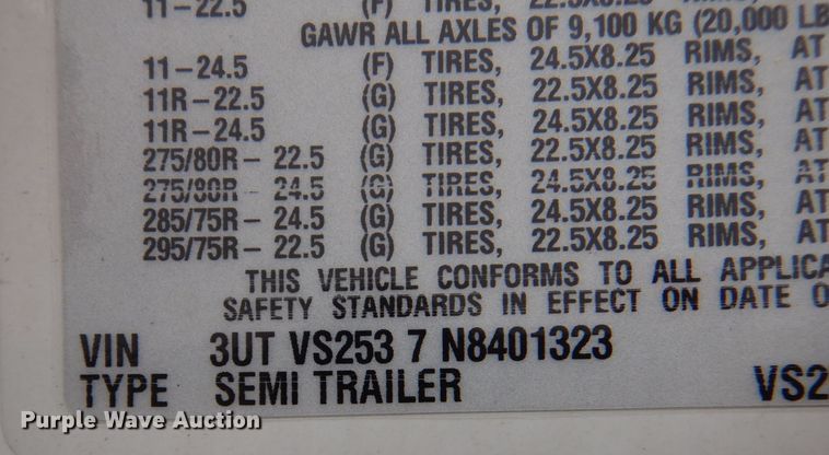 image for item LT9014 2022 Utility  refrigerated van trailer