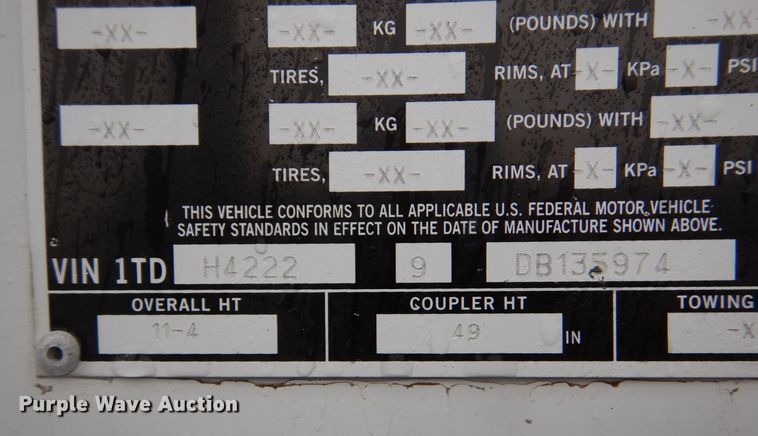 image for item LT9016 2013 Timpte  grain trailer