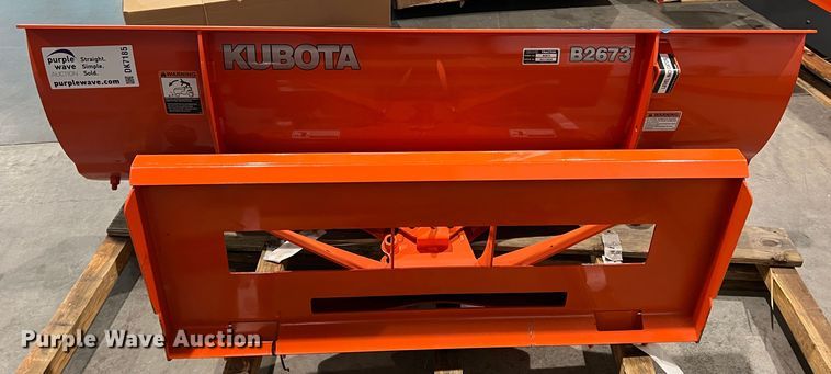 image for item DK7185 Kubota B2673  skid steer snow blade