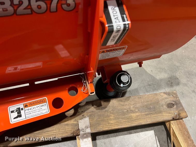 image for item DK7185 Kubota B2673  skid steer snow blade