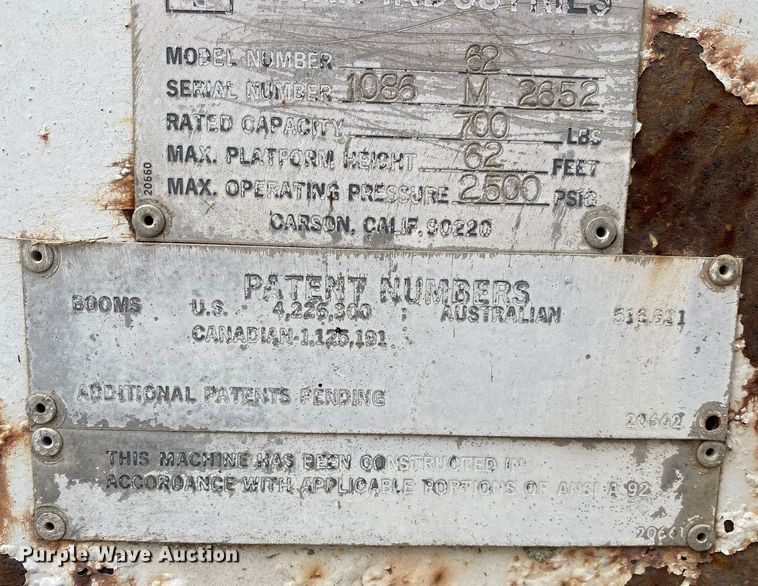 image for item DN8119 Mark Industries 62  boom lift