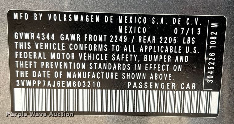 image for item DO8964 2014 Volkswagen Jetta SportWagen