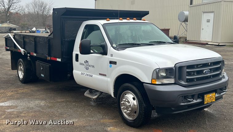 image for item ID9277 2004 Ford F550 Super Duty  dump flatbed truck