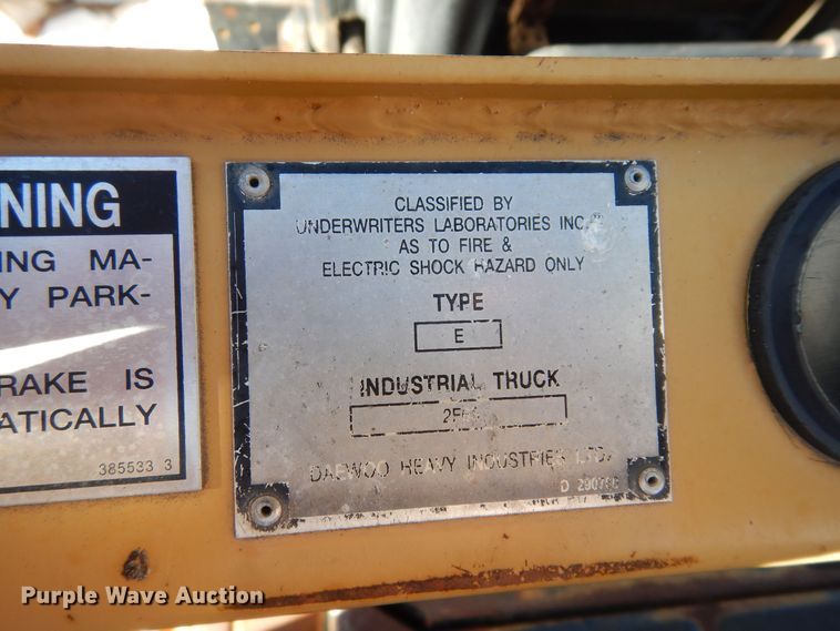 image for item JR9021 Daewoo BC20S  forklift